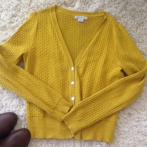 Yellow Liz Claiborne cardigan!